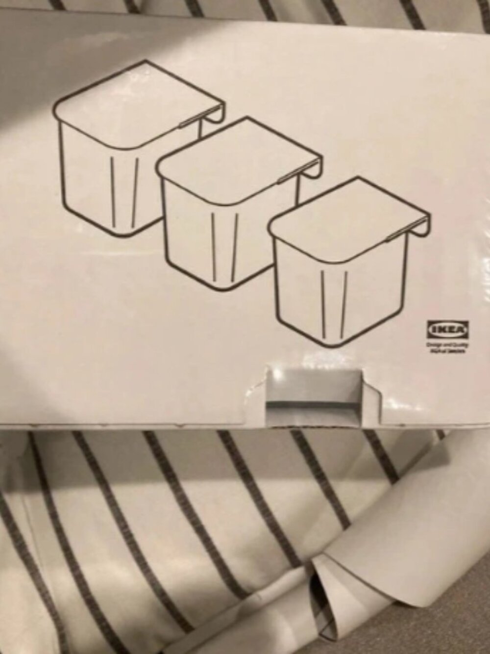 IKEA Skadis 3 Pack Clear Containers for IKEA Peg Board